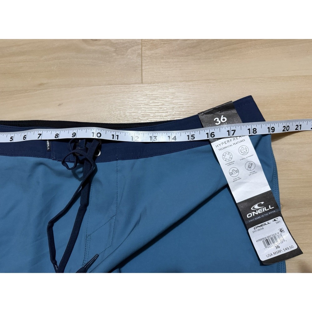 O'Neill Hyperfreak Men's Boardshorts Swim Trunks Size 36 Teal Blue NWT - Picture 5 of 7